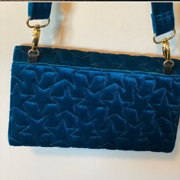 Blue Star Velvet Purse - Picture 9 of 12